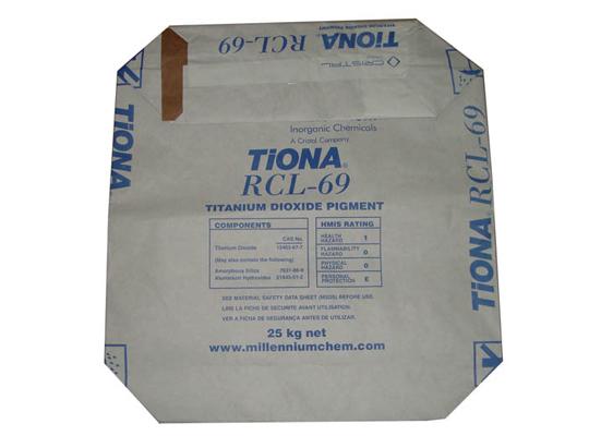 Valve pocket titanium dioxide packaging B